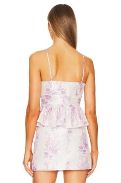 LoveShackFancy Tavin Top French Lilac -LoveShackFancy Shop LESH WS263 V3