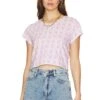 LoveShackFancy CAMISETA RUBIN Violet Meadow