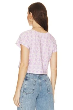 LoveShackFancy CAMISETA RUBIN Violet Meadow -LoveShackFancy Shop LESH WS266 V3
