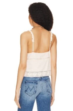 LoveShackFancy Lanzo Tank Champagne -LoveShackFancy Shop LESH WS270 V3