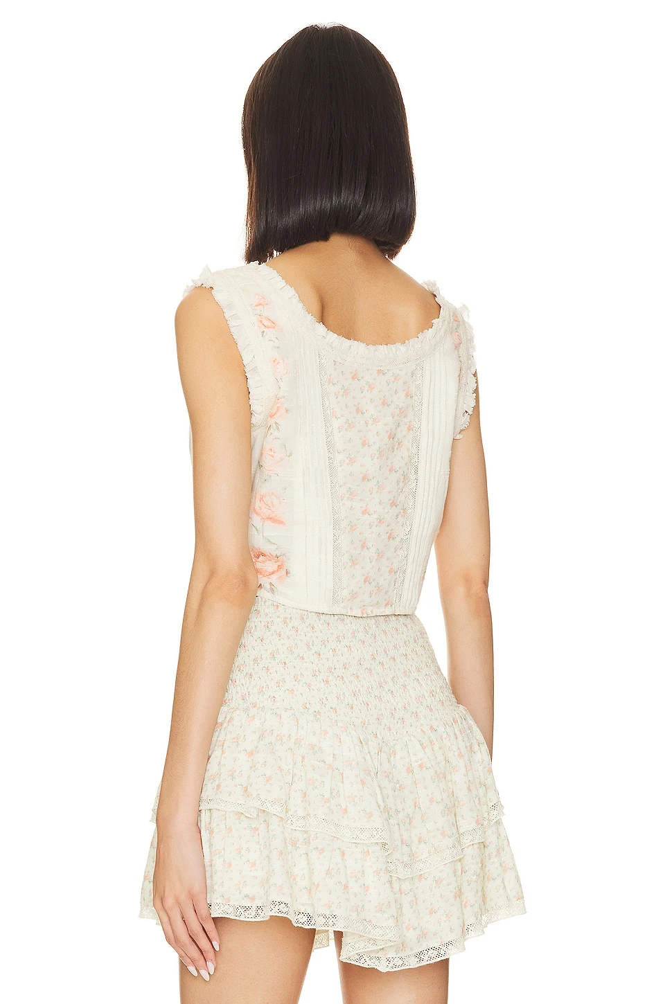 LoveShackFancy Corvelle Bustier Top Hazy Sun 5 LoveShackFancy Corvelle Bustier Top Hazy Sun - Image 3