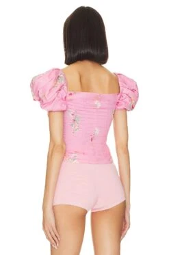LoveShackFancy ТОП DALIMA Pink Parade 8 LoveShackFancy ТОП DALIMA Pink Parade -LoveShackFancy Shop LESH WS277 V3