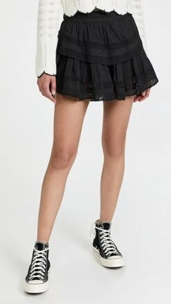 LoveShackFancy Ruffle Miniskirt