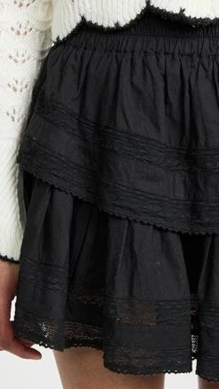 LoveShackFancy Ruffle Miniskirt -LoveShackFancy Shop lshac309911071b 1638473400569 2 0. UX357 QL90