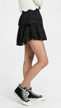 LoveShackFancy Ruffle Miniskirt -LoveShackFancy Shop lshac309911071b 1638473401260 2 0. UX357 QL90