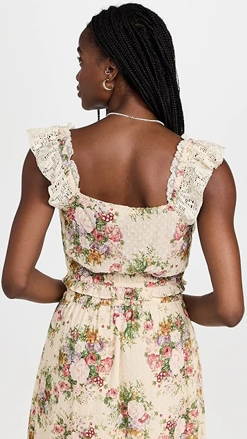 LoveShackFancy Drea Crop Top 4 LoveShackFancy Drea Crop Top - Image 2