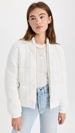 LoveShackFancy Andora Bomber Jacket
