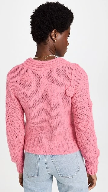 LoveShackFancy Fabietto Crop Cardigan 4 LoveShackFancy Fabietto Crop Cardigan - Image 2