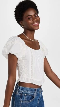 LoveShackFancy Breonna Top -LoveShackFancy Shop lshac3109813451 1668796470645 2 0. UX357 QL90