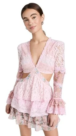 LoveShackFancy Karine Dress -LoveShackFancy Shop lshac31118186a6 1669736906060 2 0. UX357 QL90