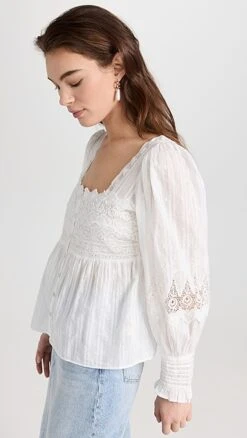 LoveShackFancy Anorette Blouse -LoveShackFancy Shop lshac3112913451 1677884619616 2 0. UX357 QL90