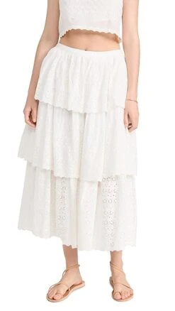 LoveShackFancy Kasiana Skirt -LoveShackFancy Shop lshac3114413451 1682093177165 2 0. UX357 QL90