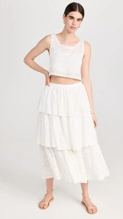 LoveShackFancy Kasiana Skirt -LoveShackFancy Shop lshac3114413451 1682093178559 2 0. UX357 QL90