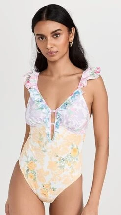 LoveShackFancy Tibbie One Piece Swimsuit