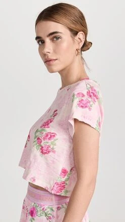 LoveShackFancy Rubin Cropped Tee -LoveShackFancy Shop lshac311581f87e 1681821233409 2 0. UX357 QL90